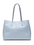 Banana Republic Womens Italian Leather East-west Tote Classic Powder Blue Size One Size