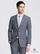 Banana Republic Mens Monogram Blue Wool/cotton Suit Jacket Size 36 Regular - Blue Dusk