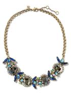 Banana Republic Jeweled Bug Necklace Size One Size - Blue