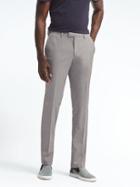 Banana Republic Mens Slim Gray Micro Stripe Wool Cotton Suit Trouser - Gray Sky