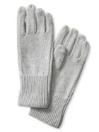 Banana Republic Womens Faux-leather Framed Texting Glove Heather Gray Size One Size