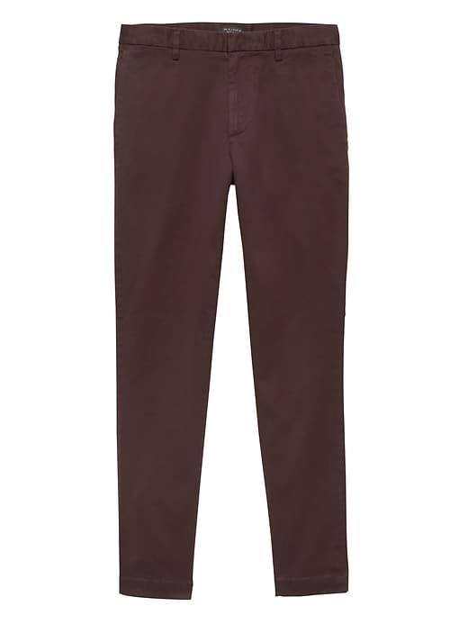 Banana Republic Mens Br X Kevin Love   Aiden Slim Garment Dyed Chino Pant Beet Root Red Size 28w