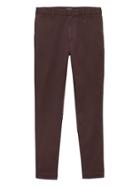 Banana Republic Mens Br X Kevin Love   Aiden Slim Garment Dyed Chino Pant Beet Root Red Size 28w