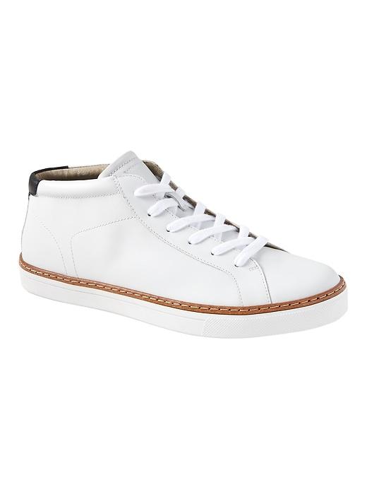 Banana Republic Tye High-top Leather Sneaker