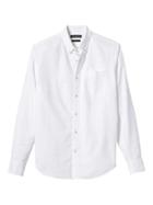 Banana Republic Camden Standard Fit Cotton Stretch Oxford Shirt - White