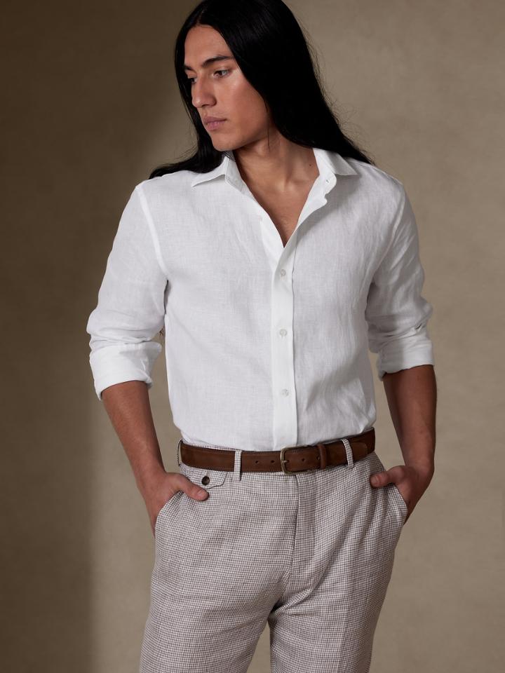Deserto Linen Dress Shirt