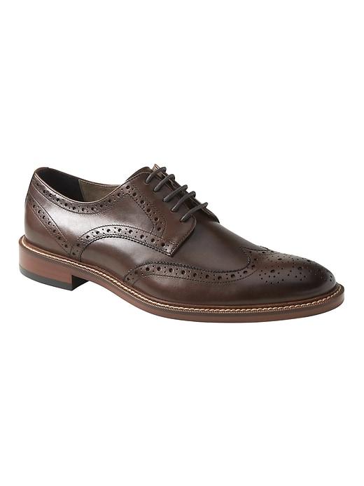 Banana Republic Mens Hadley Brogue Oxford Chestnut Size 11