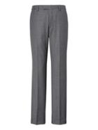 Banana Republic Mens Standard Italian Wool Sharkskin Suit Pant Dark Gray Size 28w