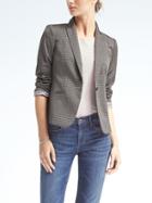Banana Republic Italian Jacquard Blazer - Gray