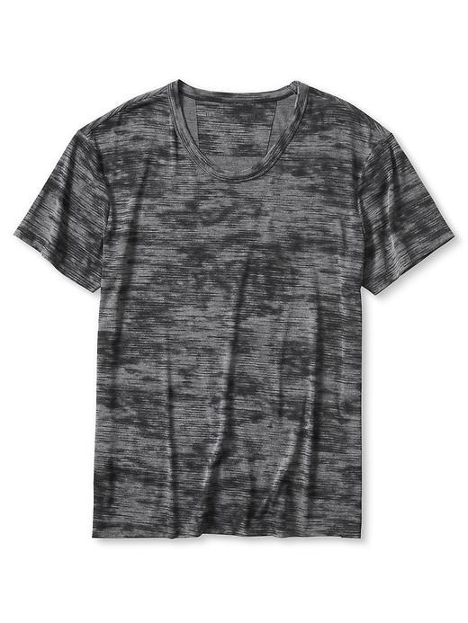 Banana Republic Denim Burnout Scoop Tee Size L - Navy