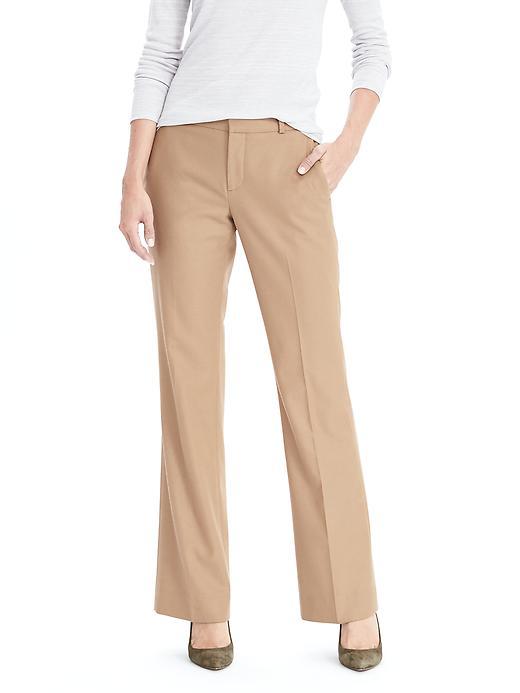 Banana Republic Womens Logan Fit Flannel Pant Size 0 Regular - Camel