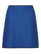 Banana Republic Womens Italian Tweed Mini Skirt Navy Blue Size 0