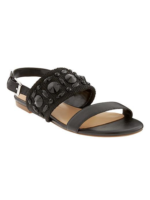 Banana Republic Tatiana Embellished Sandal Size 10 - Black