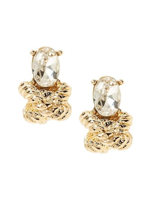 Banana Republic Womens Nautical Knot Stud Earrings Gold Size One Size