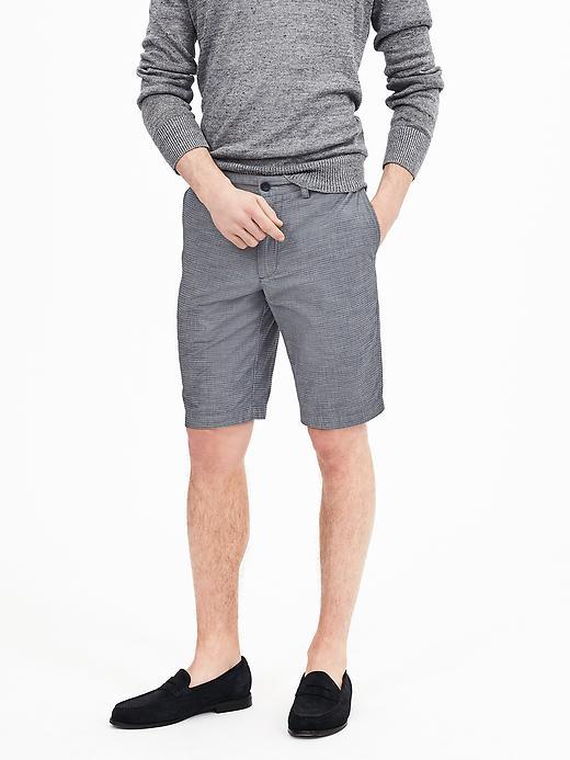 Banana Republic Mens Emerson Seersucker Short Size 28w - Indigo