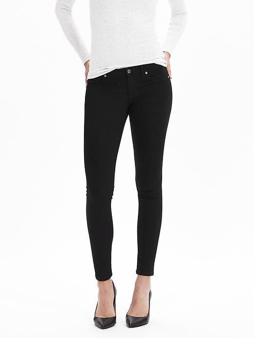 Banana Republic Womens Petite Black Skinny Ankle Jean Black Size 26