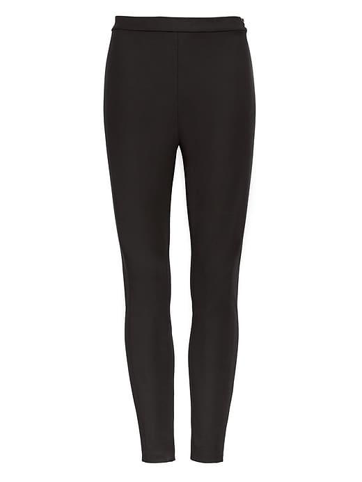 Banana Republic Womens Devon Legging-fit Machine-washable Bi-stretch Pant Black Size 6