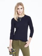 Banana Republic Extra Fine Merino Wool Crew Pullover Size M - Midnight Navy