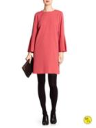 Banana Republic Womens Factory Bell Sleeved Shift Dress Size 0 - Spiced Coral