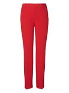 Banana Republic Womens Petite Avery Straight-fit Bi-stretch Pant Red Size 00