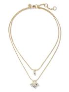 Banana Republic Delicate Pearl Layer Necklace - Gold