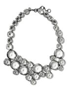 Banana Republic Ice Chunk Focal Necklace - Clear Crystal