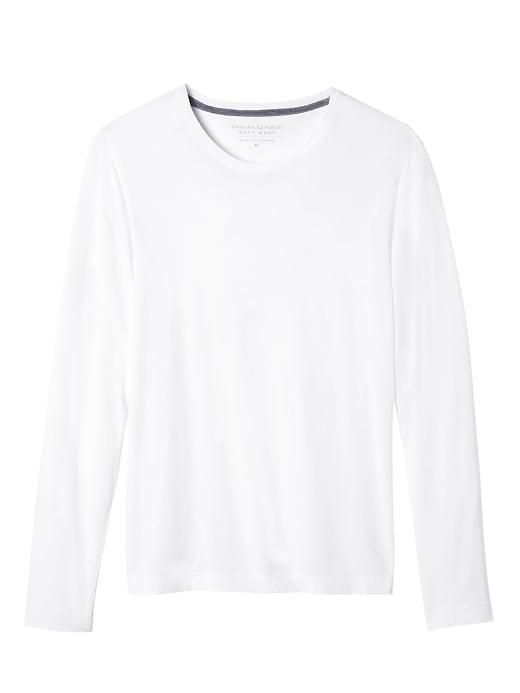 Banana Republic Mens Soft-wash Crew-neck T-shirt White Size S