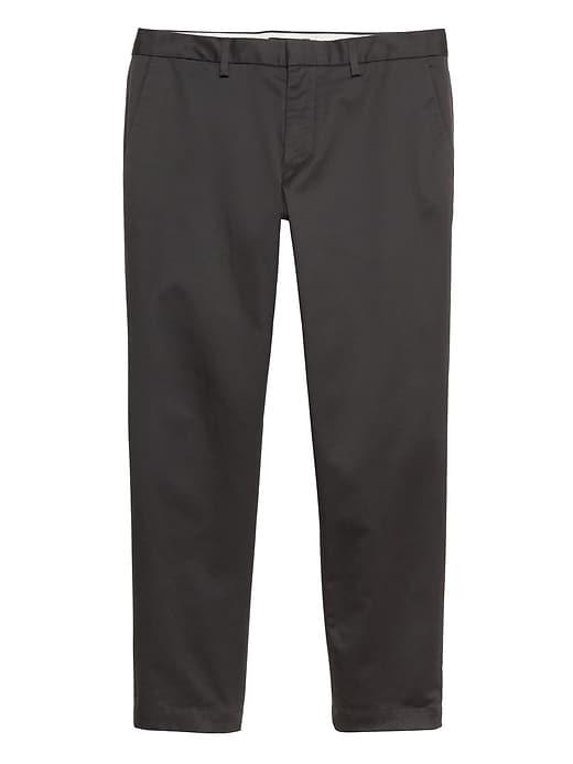 Banana Republic Mens Mason Athletic Tapered Rapid Movement Chino Pant Charcoal Size 28w