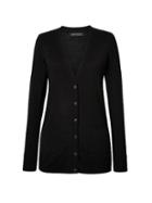 Banana Republic Womens Machine-washable Merino Boyfriend Cardigan Sweater Black Size S