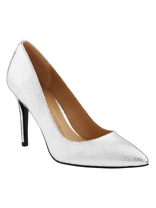 Banana Republic Womens Delphine Pump Size 10 - Silver