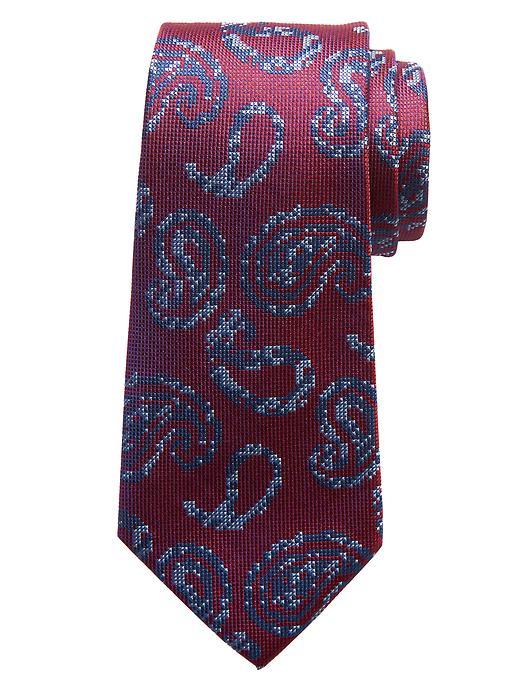 Banana Republic Mens Paisley Silk Tie Size One Size - Red