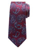 Banana Republic Mens Paisley Silk Tie Size One Size - Red