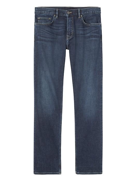 Banana Republic Mens Straight Rapid Movement Denim Medium Wash Jean Bolt Wash Size 42w