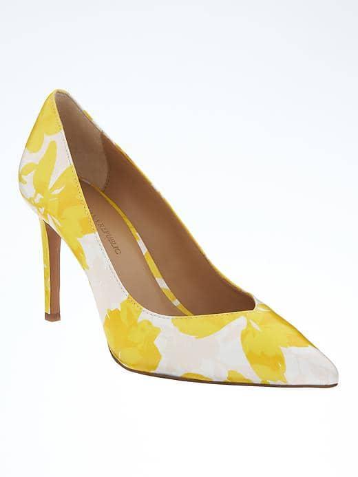 Banana Republic Womens Madison 12 Hour Pump - Yellow