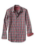Banana Republic Slim Fit Red Plaid Shirt - Red