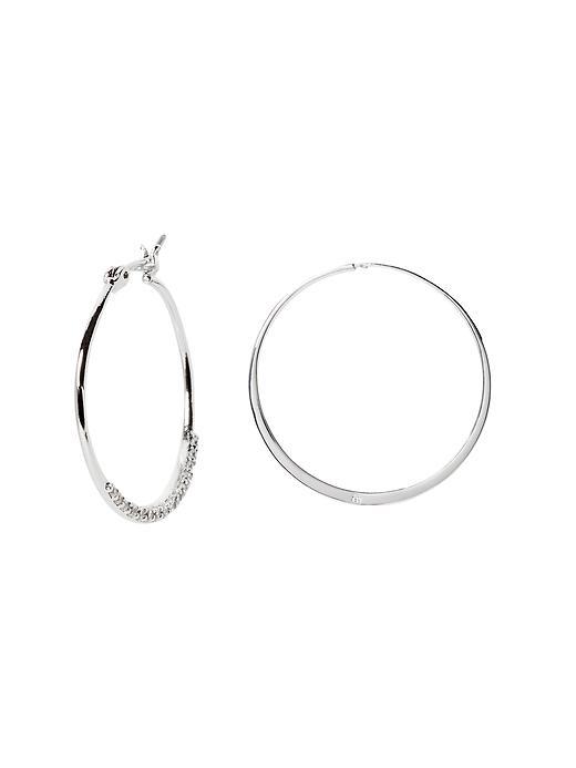 Banana Republic Riviera Small Hoop Size One Size - Silver