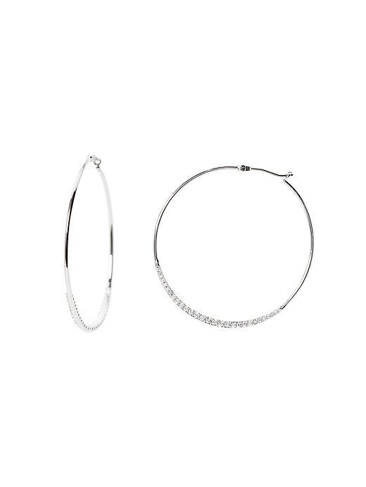 Banana Republic Riviera Large Hoop Size One Size - Silver