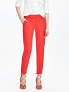 Banana Republic Avery Fit Red Lightweight Wool Crop Size 0 Petite - Red