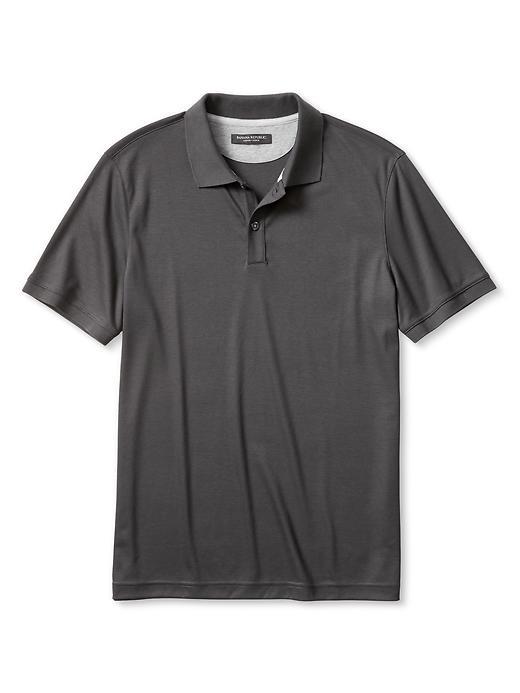Banana Republic Luxe Touch Polo Size L Tall - Sharp Gray
