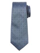 Banana Republic Mens Floral Foulard Silk Nanotex Tie Chambray Blue Size One Size