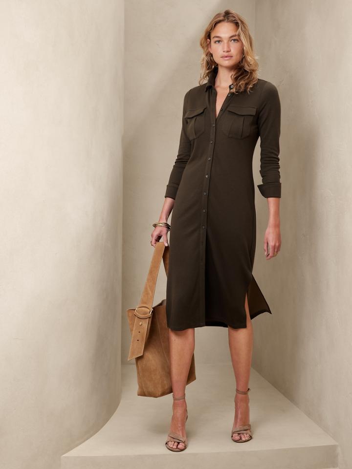 Polo Shirt Midi Dress