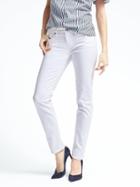 Banana Republic Womens Petite Slim-straight Stain-resistant Jean Lily Size 30