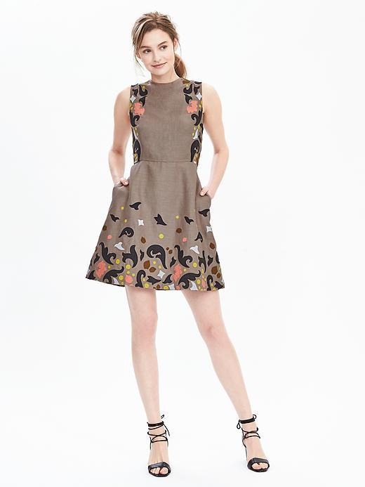 Banana Republic Womens Embroidered Shift Dress Size 0 - Boulder