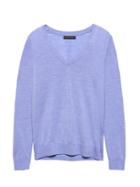 Banana Republic Womens Machine-washable Merino Wool Solid V-neck Sweater Heather Lavender Purple Size M