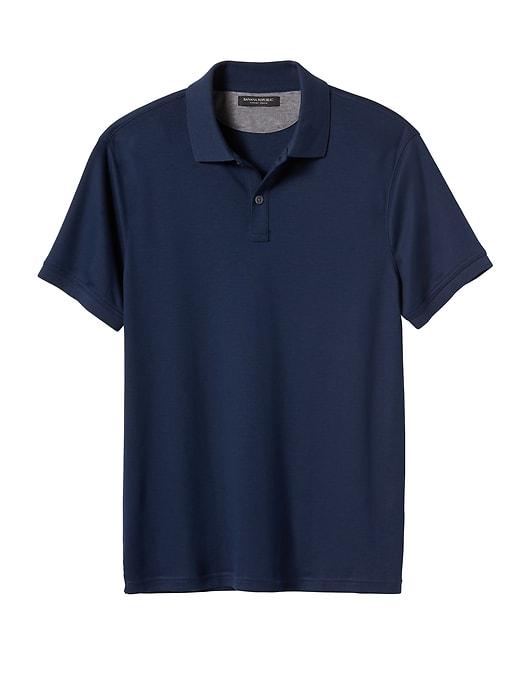 Banana Republic Mens Slim Luxury-touch Polo Shirt Navy Size Xl
