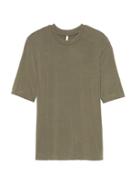 Banana Republic Womens Stretch-modal Crew-neck T-shirt Vintage Olive Size L