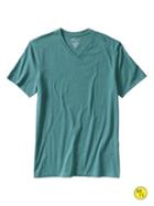 Banana Republic Factory Fitted V Neck Tee - Deep Sea Glass