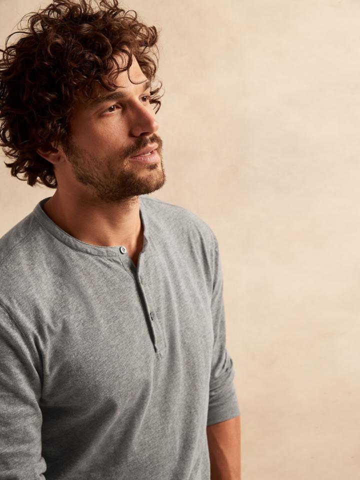 Organic Soft Wash Henley T-shirt