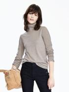 Banana Republic Womens Merino Turtleneck Size L - Taupe