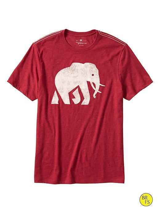 Banana Republic Mens Factory Elephant Logo Tee Size Xl - Sled